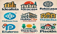 Logos of top Real Estate websites in Spain